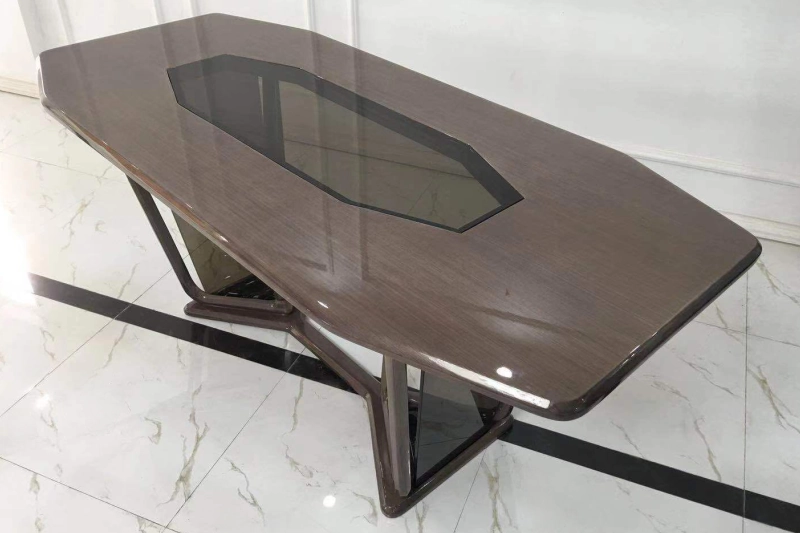modern glass dining table