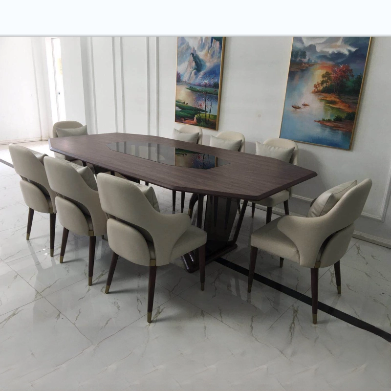 8 seater round dining table