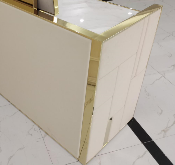 white mirrored dressing table