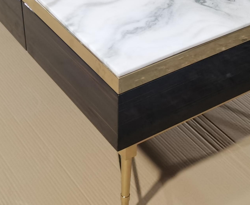 wooden marble Coffee Table