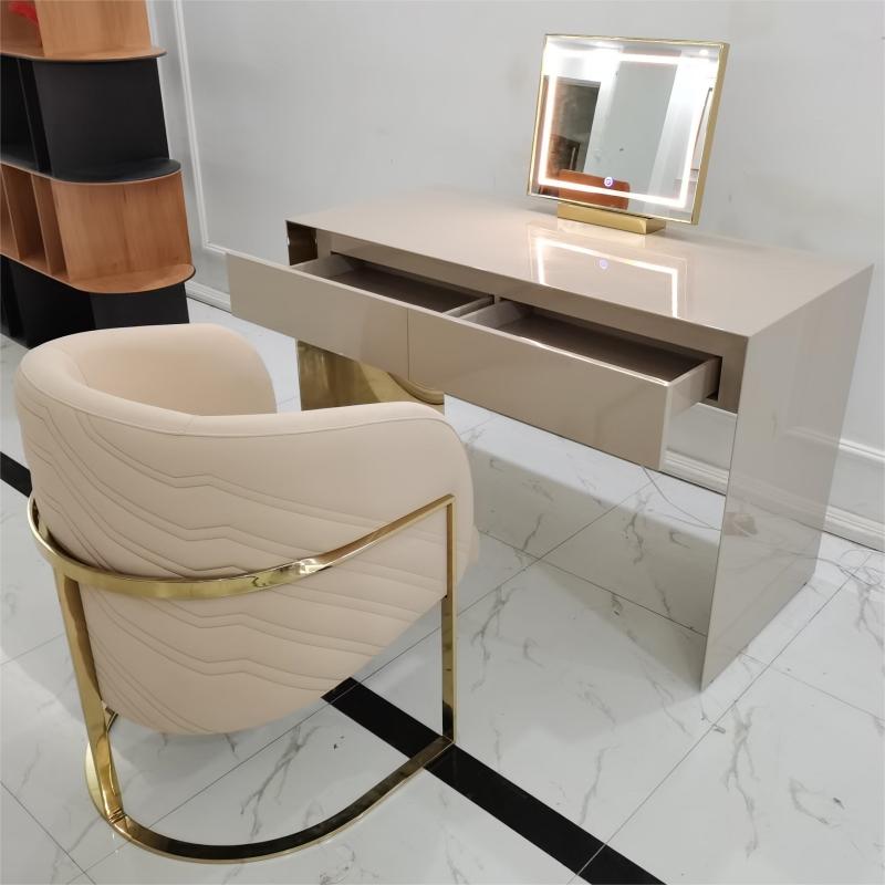 stainless steel makeup table