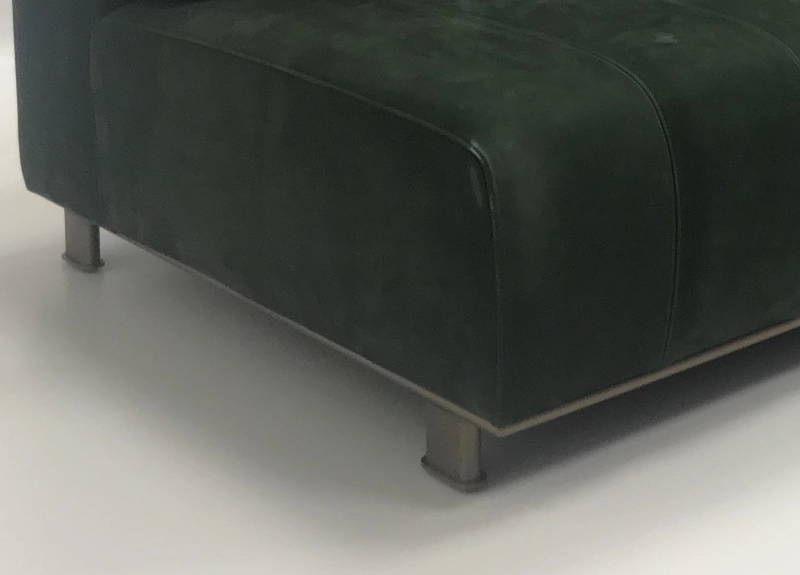 Green flannel fabric sofa