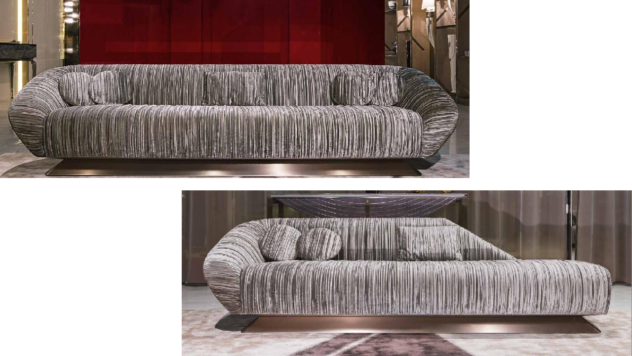 Velvet sofa