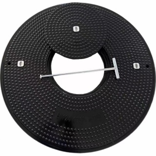 900mm SMC Petrol Station Manhole Cover with port cover