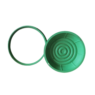 700mm Front Garden Grasstop Recessed Composite Manhole Cover