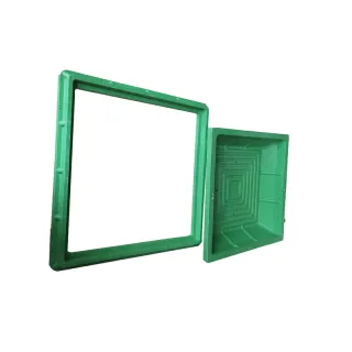 600 x 600 mm leichter SMC-Schachtdeckel für städtische Grünflächen