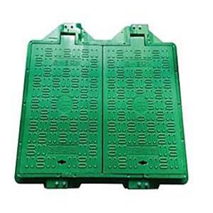 Tampa de esgoto composta leve de abertura dupla 750x1000mm