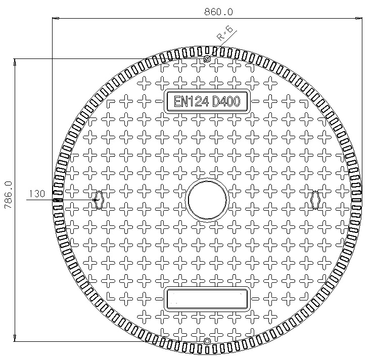Heavy duty fiberglass manhole cover