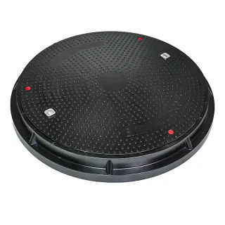 מכסה ביוב מרוכב בעל פתח שקוף 800 מ