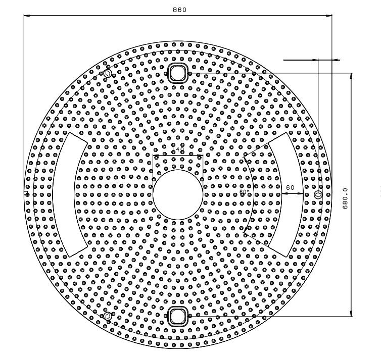 SMC manhole cover 800mm