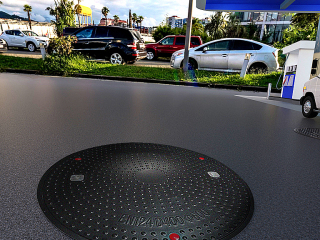 Manhole covers in gas stations