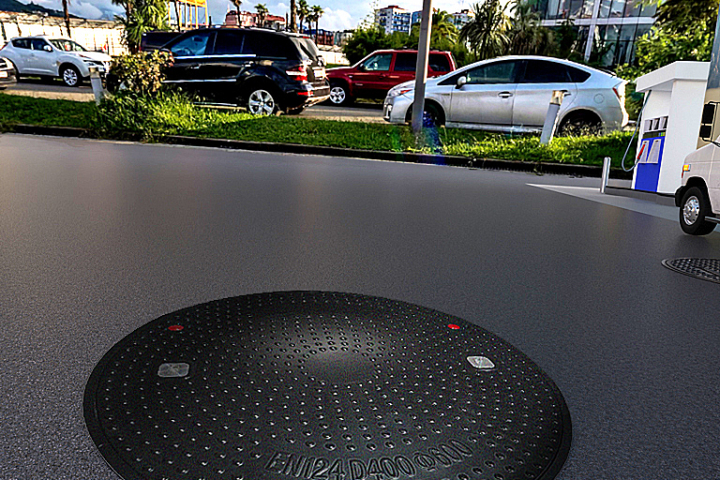 أغطية فتحات الصرف الصحي في محطات الوقود