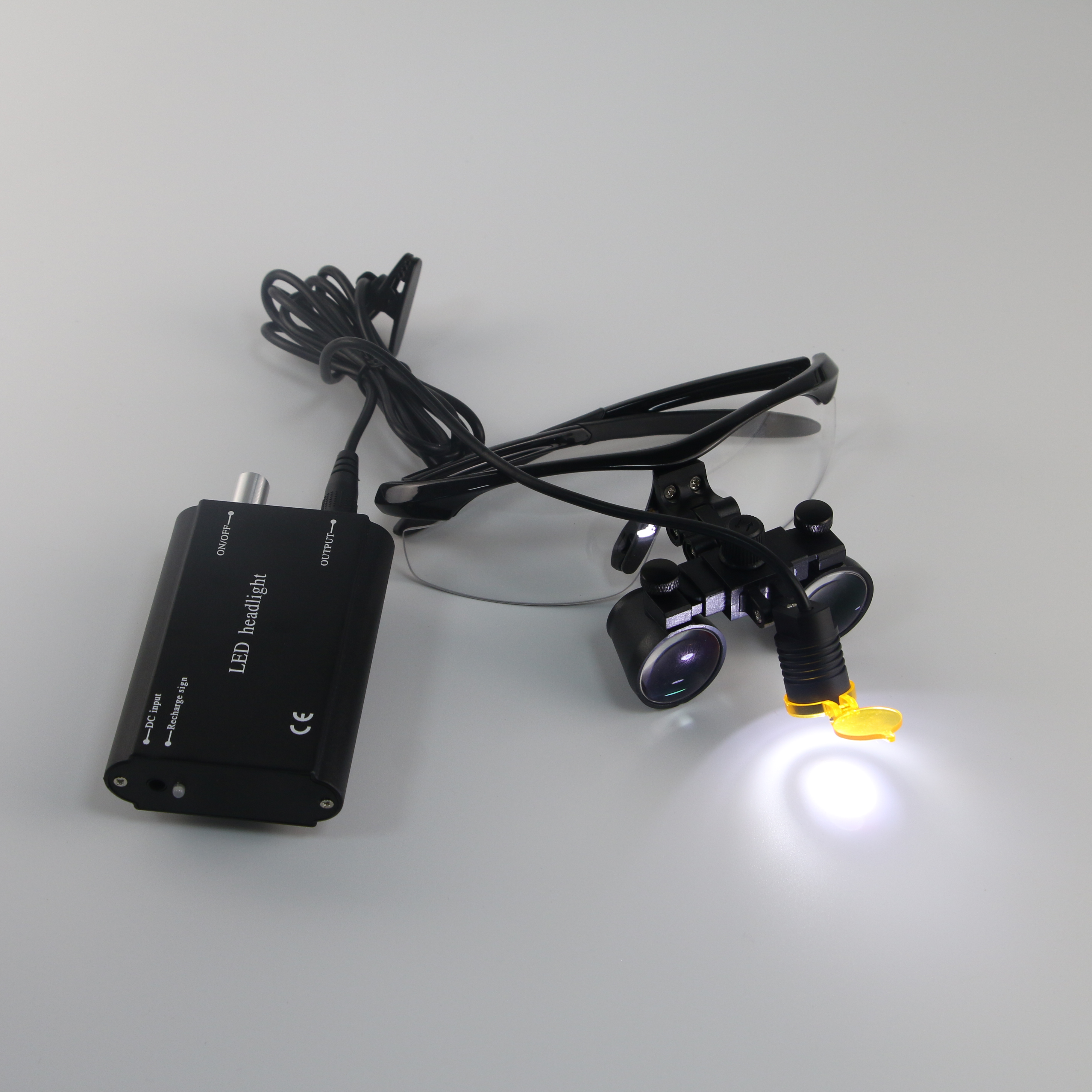 surgical loupes with headlight