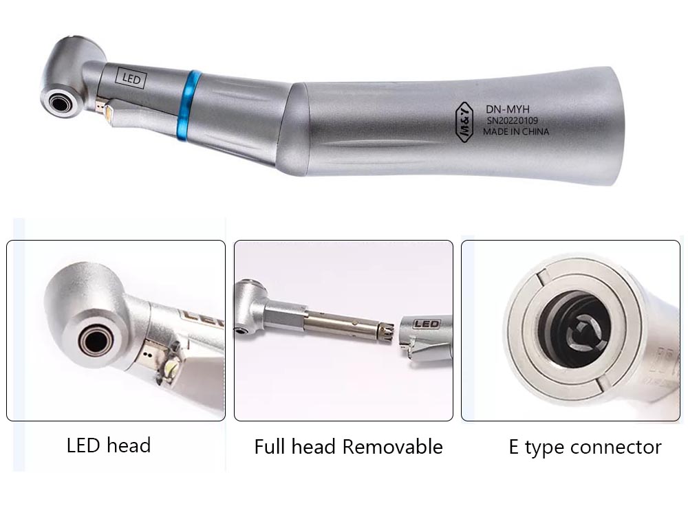 Dental LED light low speed air turbine