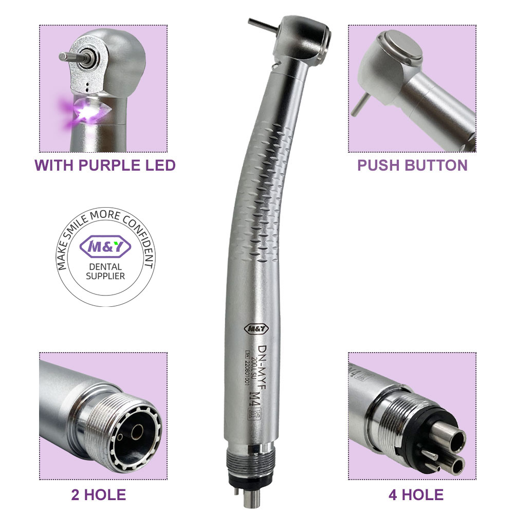 Dental Internal Water LED Light Air Turbine Handpiece