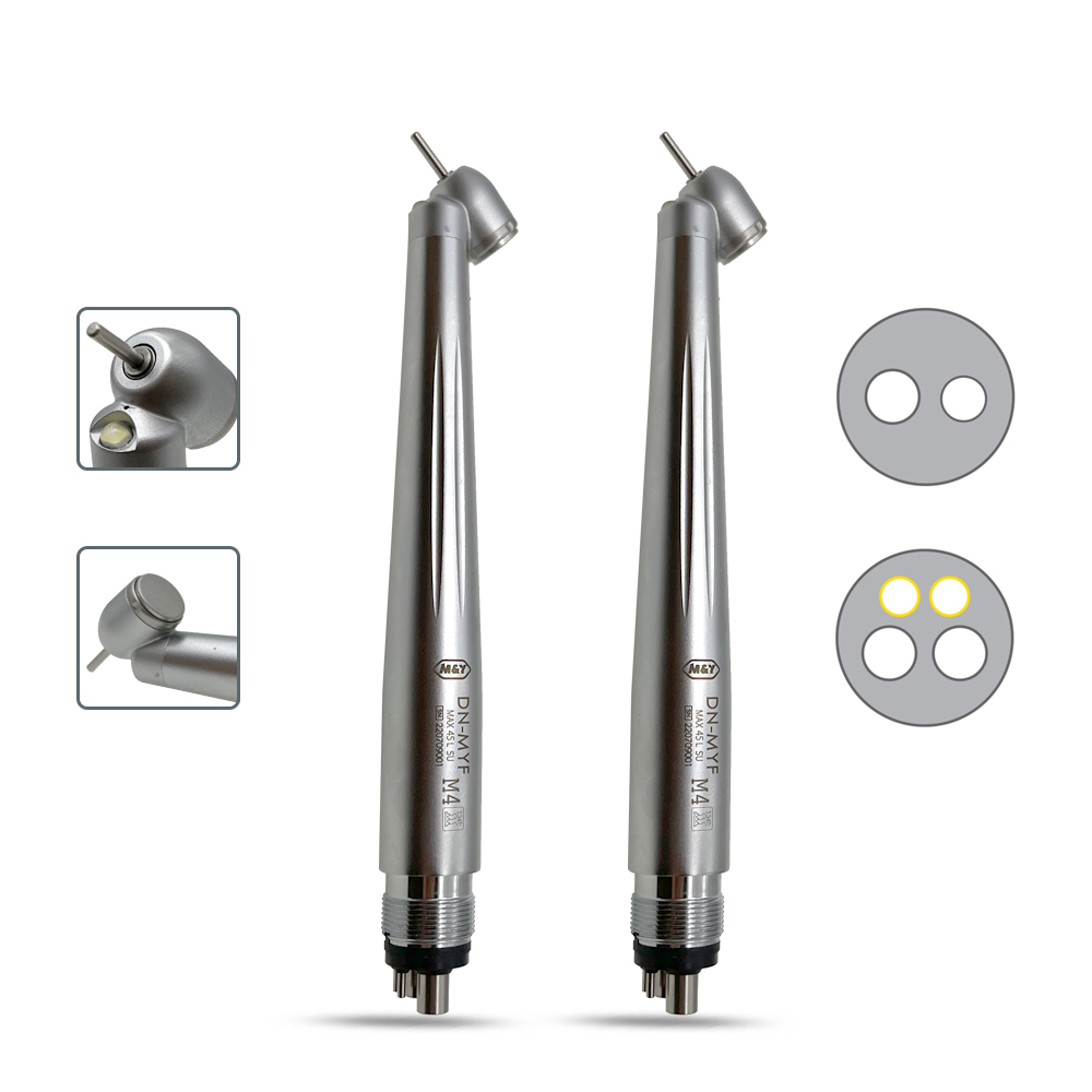 Dental Ceramic Bearing Push Button LED 45 Degree Handpiece