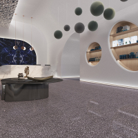 Italiensk grå cement uorganisk terrazzo stor plade