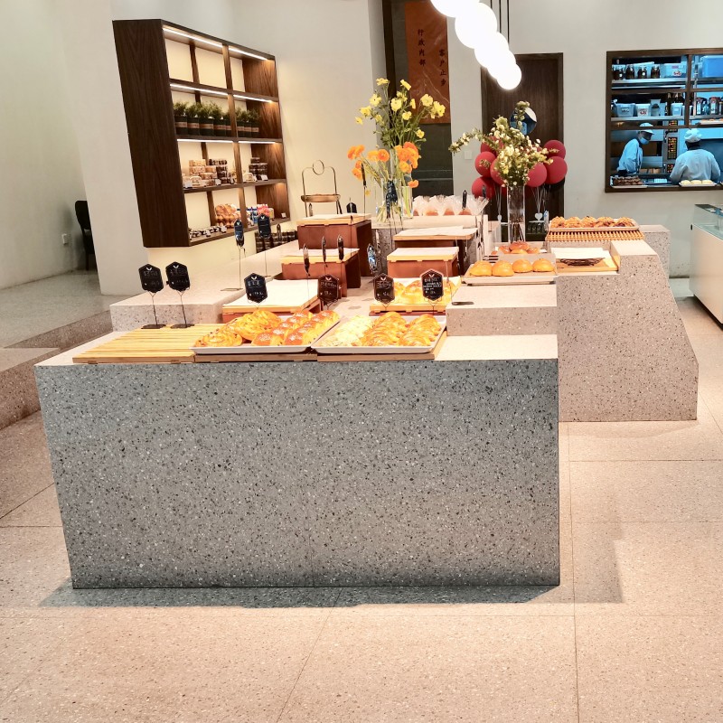 Anorganická deska Time Alley Terrazzo šedá