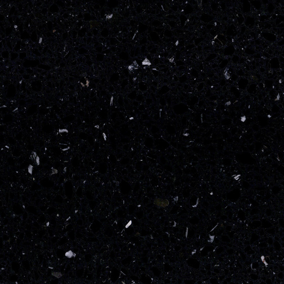 Lange stjerner Terrazzo Sort Stor pladeflise