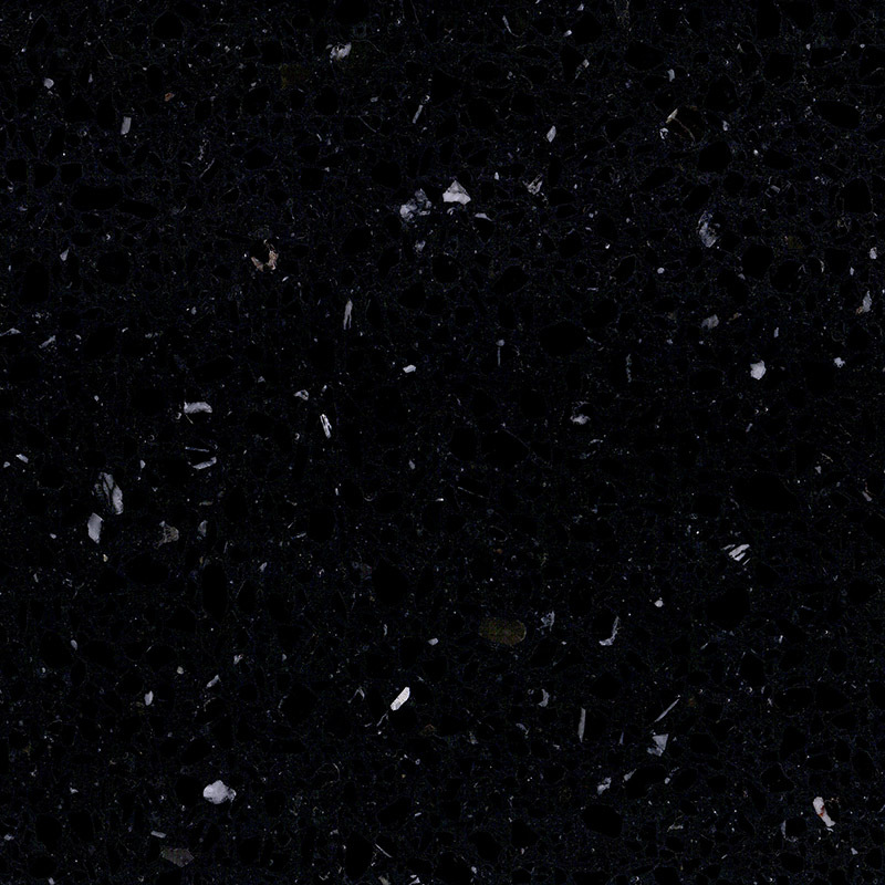 Lange stjerner Terrazzo Sort Stor pladeflise