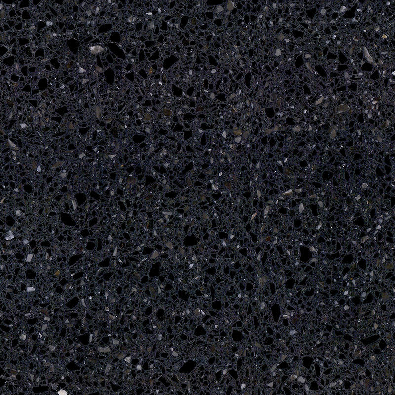 Ink Black Terrazzo artificial stone