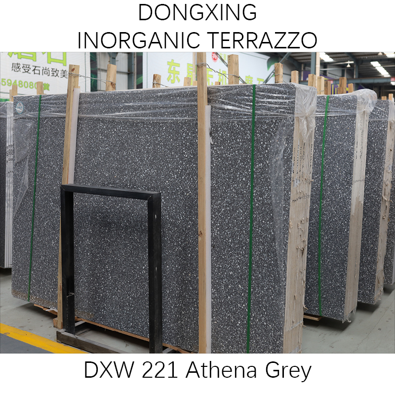 Athena szürke terrazzo műkő