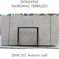 Autumn Maple A Terrazzo white terrazzo slab