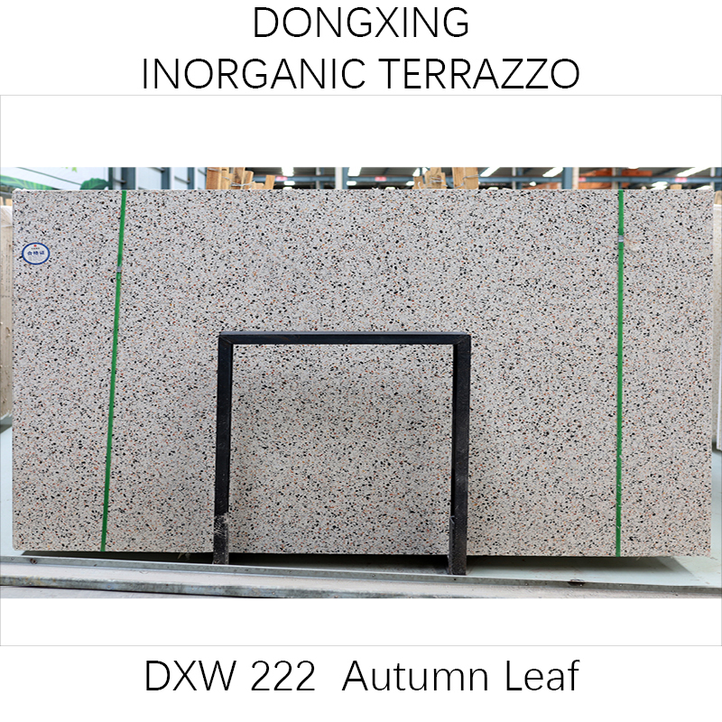 Autumn Maple A Terrazzo white terrazzo slab