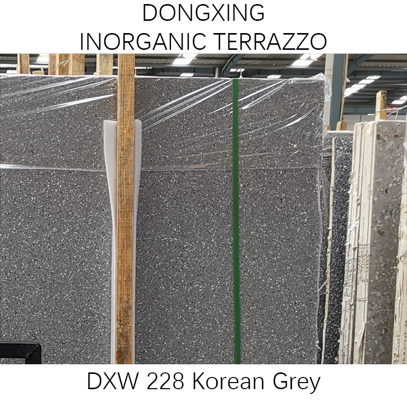 Koreai Ash Terrazzo Grey nagy födémlap