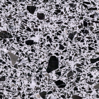 Cappuccino white and Black Terrazzo big Slab tile