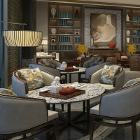 Cappuccino white and Black Terrazzo big Slab tile