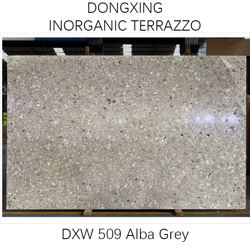 Alba Grey prefabricerad terrazzo av konststen