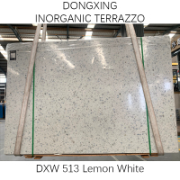 Zitronenweiße anorganische Terrazzo-Großplattenfliese