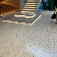 Zitronenweiße anorganische Terrazzo-Großplattenfliese