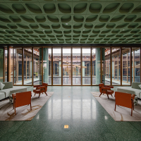 Green Meadows Terrazzo Stone Slabs for Foor Wall