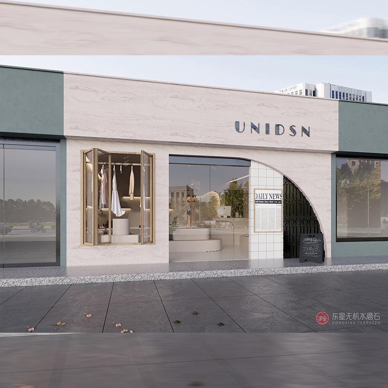 빨간색-노란색 줄무늬 돌 동굴 돌