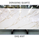 Carrara gold vein artificial slab stone wall