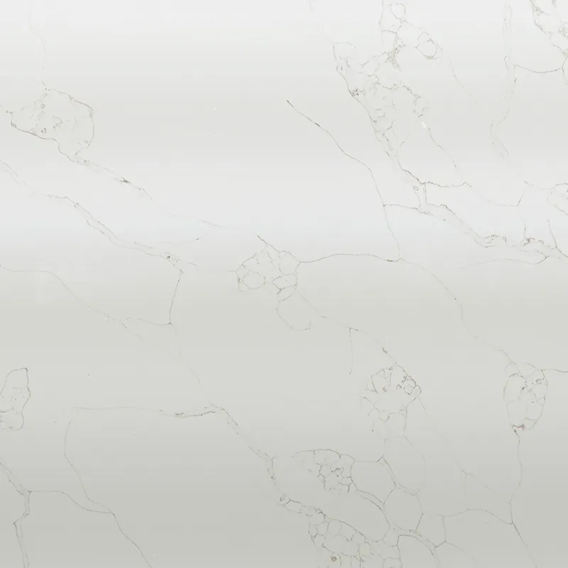 Mur de quartz de cuisine artificiel à veines fines de Carrare