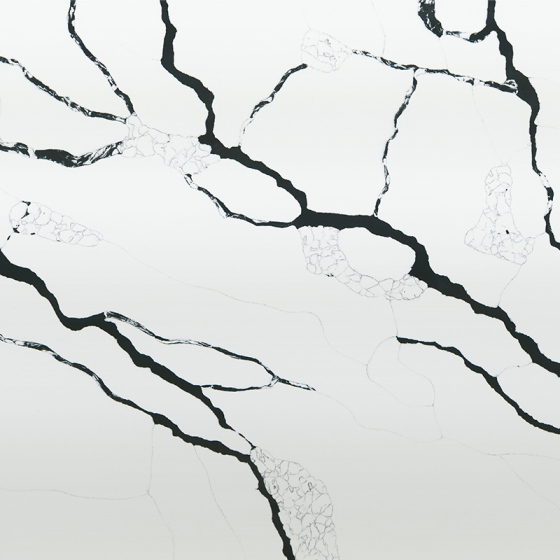 Calacatta black vein kitchen quartz slab