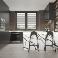 Lastra di pietra artificiale di quarzo di design Carrara