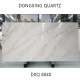 white bathroom artificial quartz island slab