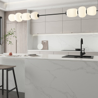 Carrara Kitchen Quartz Island Worktops Slab