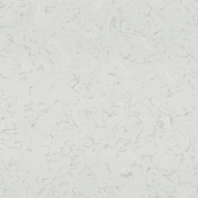 white artificial quartz design vanity slab stone