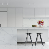 Calacatta white natural vein artificial artificial stone worktop