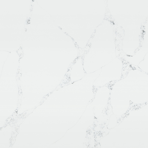 Calacatta white quartz design worktops slab