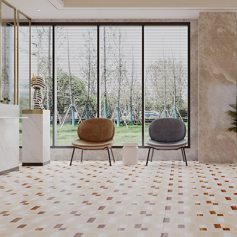 Terrazzo mønsterdesign gulvbelægning