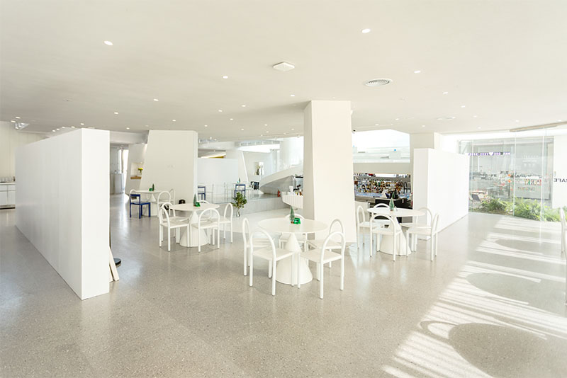 white terrazzo