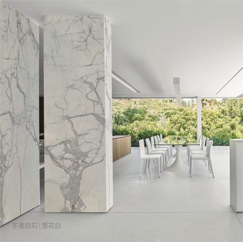 white marble floor tiles