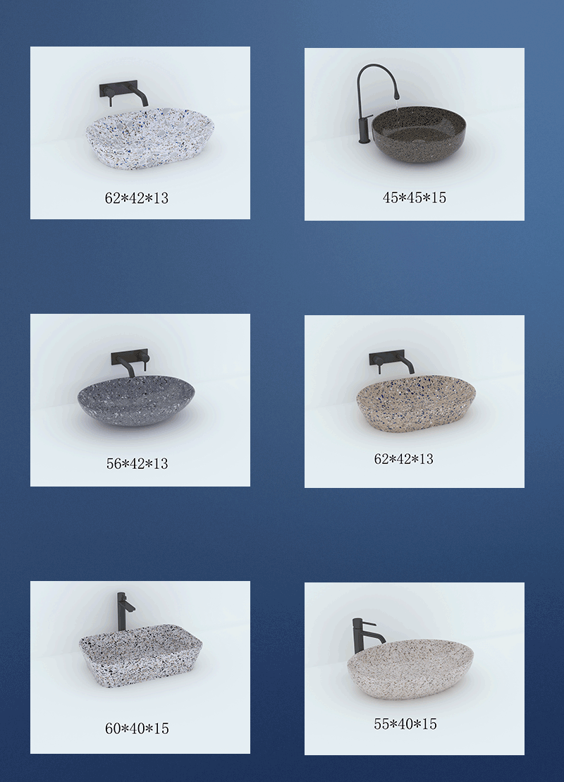 terrazzo vessel sink