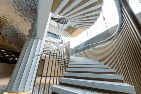 Application of Inorganic Terrazzo Stairs